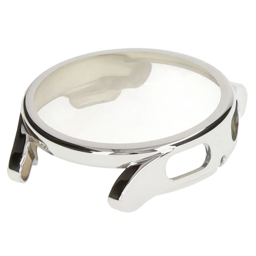 Etui z osłoną ekranu Bizon Case Watch Felipe do Samsung Galaxy Watch FE / Watch 4 40 mm srebrne