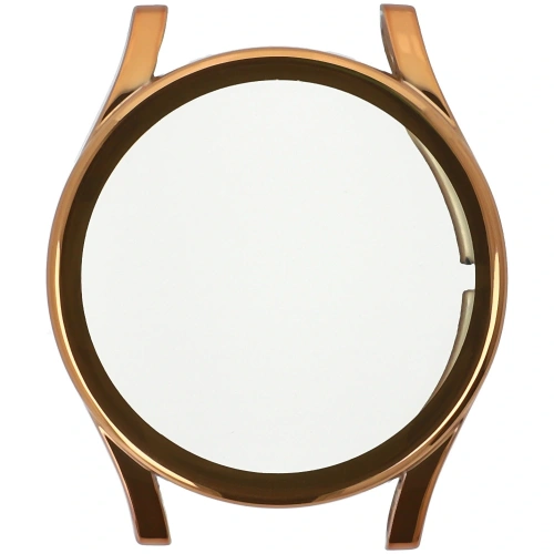 Etui z osłoną ekranu Bizon Case Watch Felipe do Samsung Galaxy Watch FE / Watch 4 40 mm rożowozłote