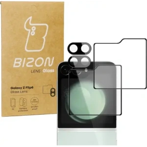 Hurtownia GSM - Bizon üveg lencse kamera üveg + külső képernyő üveg Samsung Galaxy Z Flip6 [2 PACK] - BIZ5527 - {ean13} - Hurt