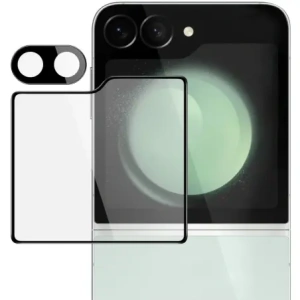 Hurtownia GSM - Bizon Glaslinse Kamera-Glas + äußeres Bildschirmglas Samsung Galaxy Z Flip6 [2 PACK] - BIZ5527 - {ean13} - Hurt