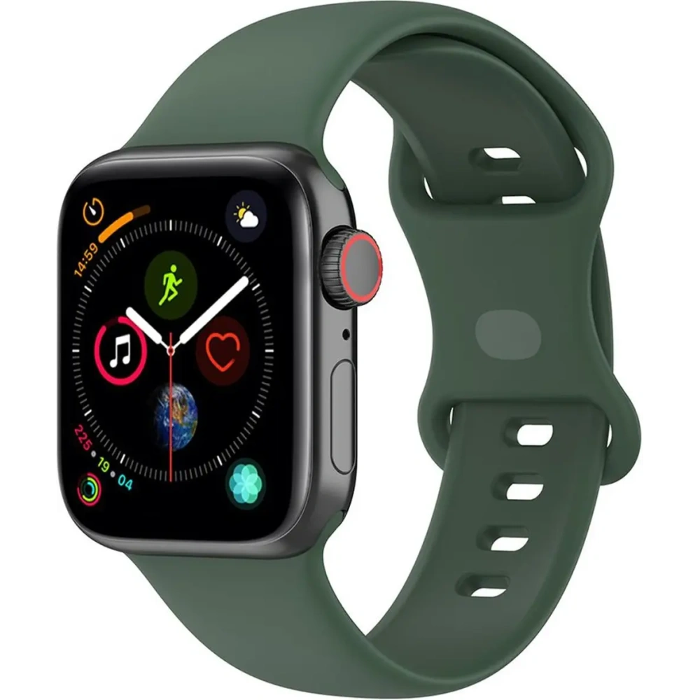 Hurtownia GSM - Bizon szíjóra szilikon Apple óra 44/45/46/49 mm sötétzöld - BIZ5529 - {ean13} - Hurt
