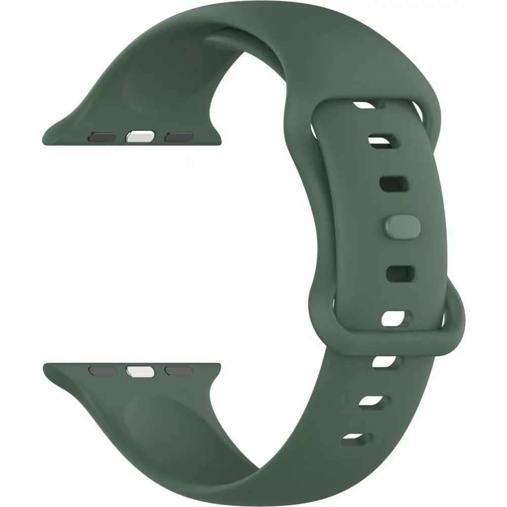 Hurtownia GSM - Bizon szíjóra szilikon Apple óra 44/45/46/49 mm sötétzöld - BIZ5529 - {ean13} - Hurt