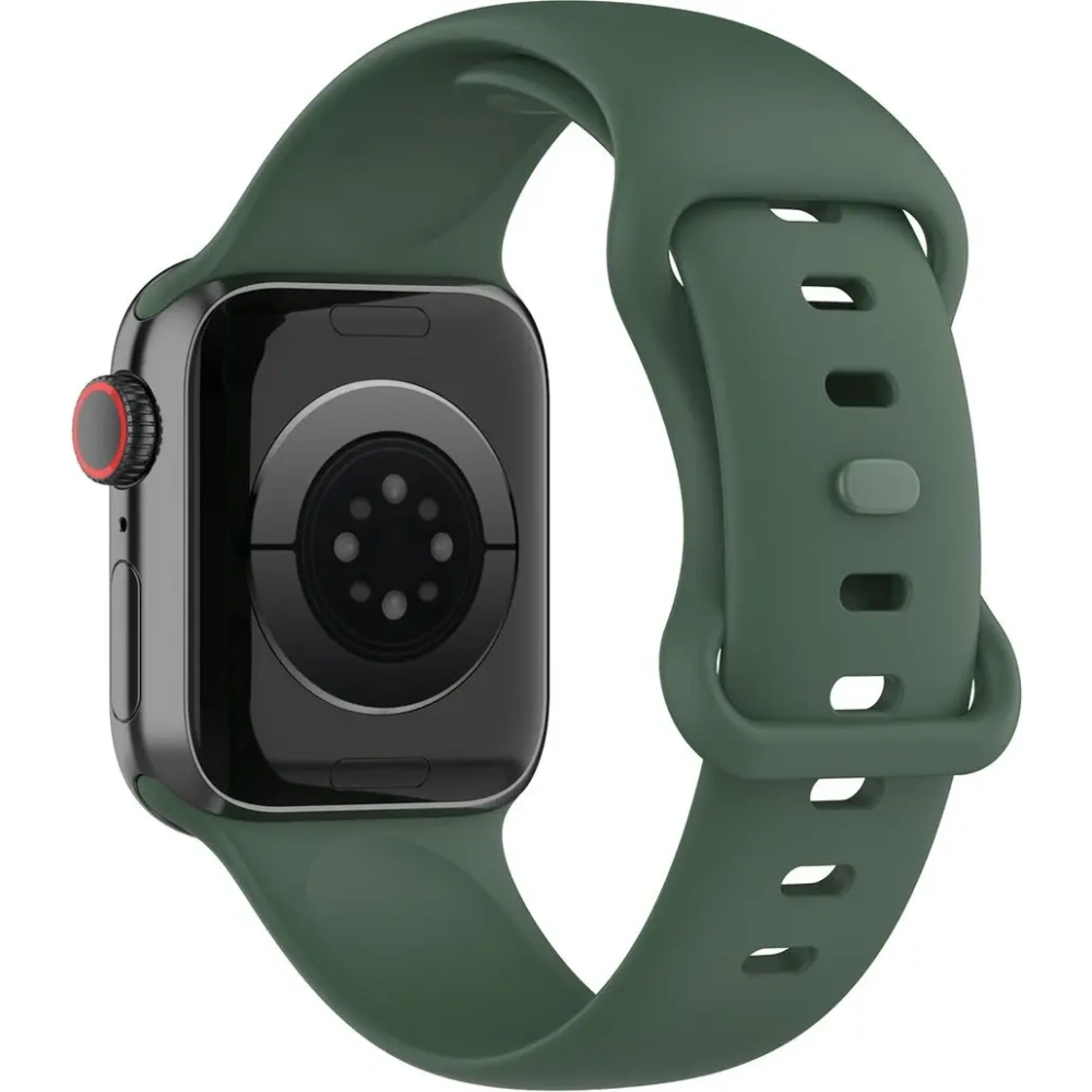 Hurtownia GSM - Bizon szíjóra szilikon Apple óra 44/45/46/49 mm sötétzöld - BIZ5529 - {ean13} - Hurt