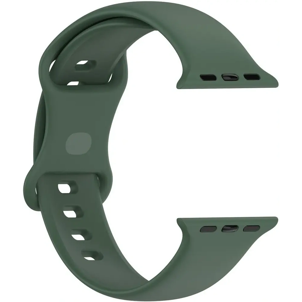 Hurtownia GSM - Bizon szíjóra szilikon Apple óra 44/45/46/49 mm sötétzöld - BIZ5529 - {ean13} - Hurt