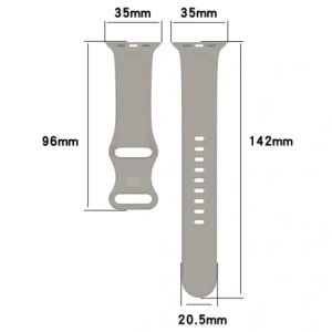 Hurtownia GSM - Pasek Bizon Strap Watch Silicone do Apple Watch 44/45/46/49 mm světlá šedá - BIZ5865 - {ean13} - Hurt