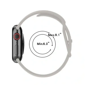 Hurtownia GSM - Bizon szíjas óra szilikon Apple óra 44/45/46/49 mm világosszürke - BIZ5865 - {ean13} - Hurt