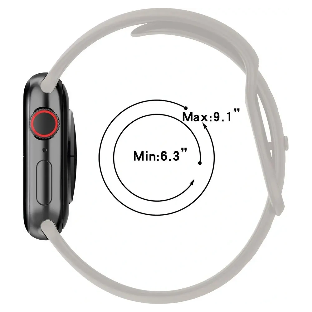 Hurtownia GSM - Ceas cu curea din silicon pentru bizon Apple Ceas 44/45/46/49 mm gri deschis - BIZ5865 - {ean13} - Hurt