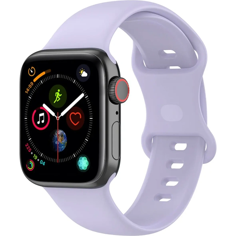 Wholesale Bizon Strap Watch Silicone Apple Watch 44/45/49 mm light purple - BIZ5866 - {ean13} - Hurt