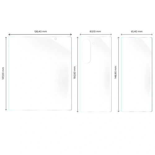 Folia hydrożelowa na tył i przód Bizon Glass Hydrogel Set Samsung Galaxy Z Fold6