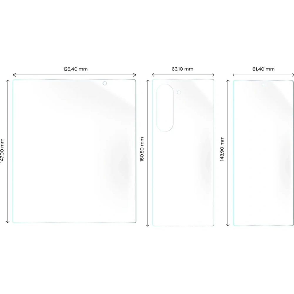 Hurtownia GSM - Set de hidrogel Bizon Glass pentru Samsung Galaxy Z Fold6 - BIZ5867 - {ean13} - Hurt