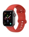 Bizon Strap Watch Silicone Apple Watch 44/45/46/49 mm roșu