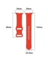 Hurtownia GSM - Bizon Strap Watch Silicone Apple Watch 44/45/46/49 mm roșu - BIZ5869 - {ean13} - Hurt