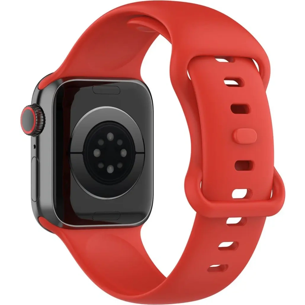 Hurtownia GSM - Bizon Strap Watch Silicone Apple Watch 44/45/46/49 mm roșu - BIZ5869 - {ean13} - Hurt