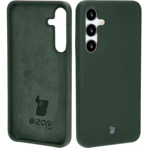 Silikonowe etui Bizon Soft Case do Samsung Galaxy S24 Plus ciemnozielone