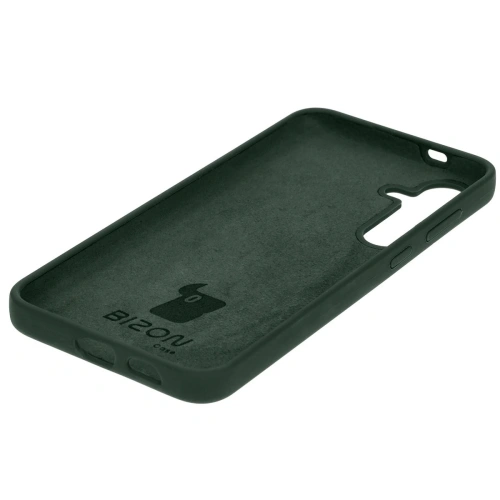 Silikonowe etui Bizon Soft Case do Samsung Galaxy S24 Plus ciemnozielone