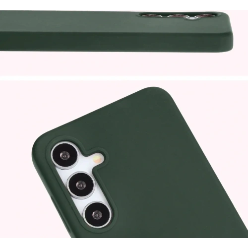 Silikonowe etui Bizon Soft Case do Samsung Galaxy S24 Plus ciemnozielone