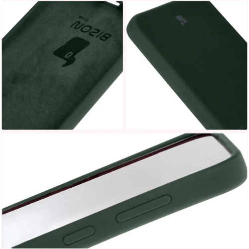 Silikonowe etui Bizon Soft Case do Samsung Galaxy S24 Plus ciemnozielone
