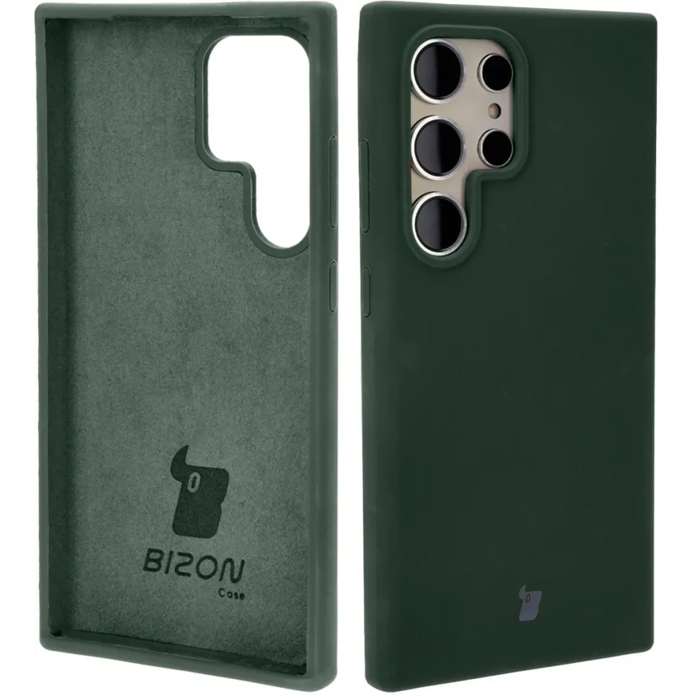 Hurtownia GSM - Silikonové pouzdro Bizon Soft Case pro Samsung Galaxy S24 Ultra tmavě zelené - BIZ5873 - {ean13} - Hurt