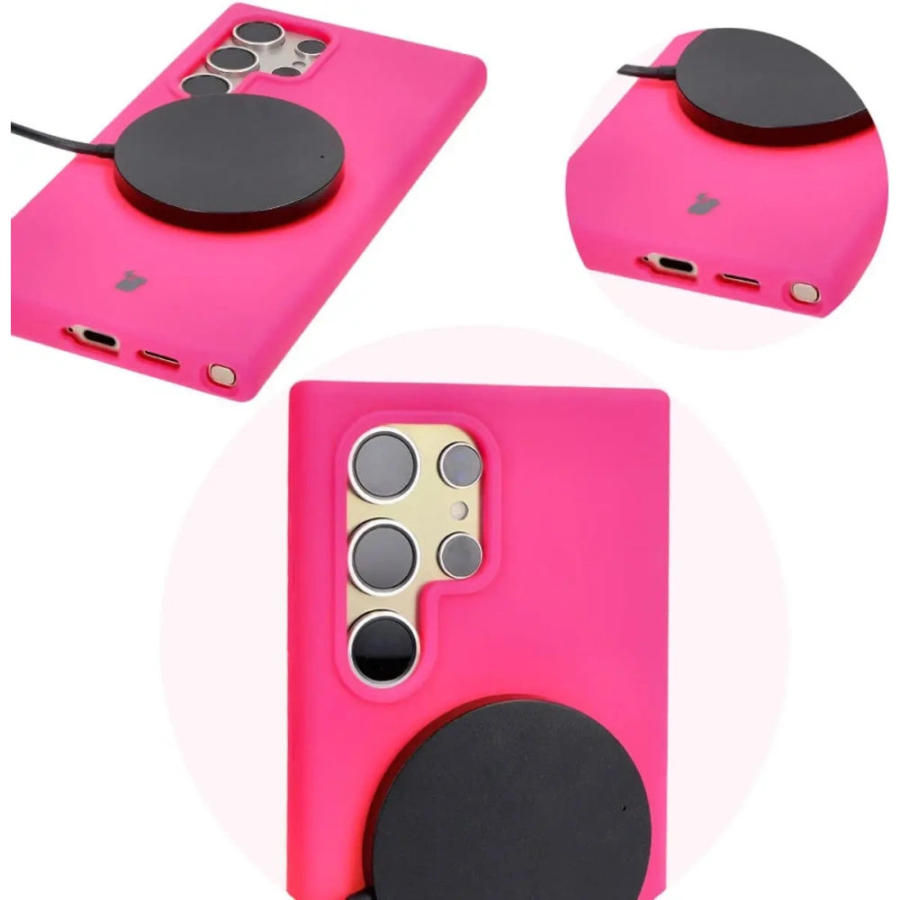 Wholesale Bizon Soft Case Samsung Galaxy S24 Ultra neon pink - BIZ5875 - {ean13} - Hurt