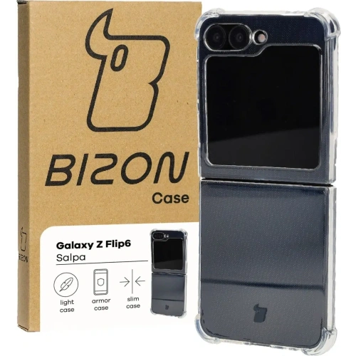 Elastyczne etui Bizon Case Salpa do Samsung Galaxy Z Flip6 / 7 FE przezroczyste