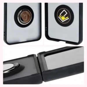 Wholesale Bizon Case Hybrid Ring Samsung Galaxy Z Flip6 smoky with a black frame - BIZ5879 - {ean13} - Hurt