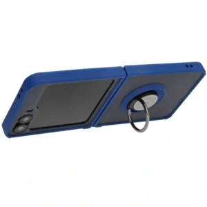 Hurtownia GSM - Bizon Case Hybrid Ring Samsung Galaxy Z Flip6 füstös színben, tengerészkék kerettel - BIZ5880 - {ean13} - Hurt