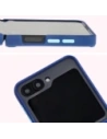 Hurtownia GSM - Bizon Case Hybrid Ring Samsung Galaxy Z Flip6 füstös színben, tengerészkék kerettel - BIZ5880 - {ean13} - Hurt