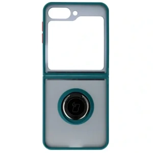 Hurtownia GSM - Bizon Case Hybrid Ring Samsung Galaxy Z Flip6 rauchig mit einem dunkelgrünen Rahmen - BIZ5881 - {ean13} - Hurt