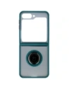 Hurtownia GSM - Bizon Case Hybrid Ring Samsung Galaxy Z Flip6 rauchig mit einem dunkelgrünen Rahmen - BIZ5881 - {ean13} - Hurt