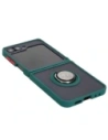 Hurtownia GSM - Bizon Case Hybrid Ring Samsung Galaxy Z Flip6 rauchig mit einem dunkelgrünen Rahmen - BIZ5881 - {ean13} - Hurt