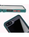 Hurtownia GSM - Bizon Case Hybrid Ring Samsung Galaxy Z Flip6 rauchig mit einem dunkelgrünen Rahmen - BIZ5881 - {ean13} - Hurt