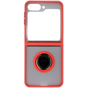 Hurtownia GSM - Bizon Case Hybrid Ring Samsung Galaxy Z Flip6 rauchig mit einem roten Rahmen - BIZ5557 - {ean13} - Hurt