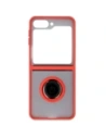Hurtownia GSM - Bizon Case Hybrid Ring Samsung Galaxy Z Flip6 rauchig mit einem roten Rahmen - BIZ5557 - {ean13} - Hurt