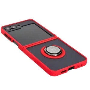 Hurtownia GSM - Bizon Case Hybrid Ring Samsung Galaxy Z Flip6 füstös piros kerettel - BIZ5557 - {ean13} - Hurt