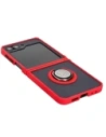 Hurtownia GSM - Bizon Case Hybrid Ring Samsung Galaxy Z Flip6 rauchig mit einem roten Rahmen - BIZ5557 - {ean13} - Hurt