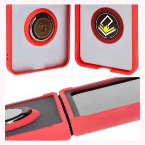 Hurtownia GSM - Bizon Case Hybrid Ring Samsung Galaxy Z Flip6 füstös piros kerettel - BIZ5557 - {ean13} - Hurt