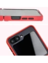 Hurtownia GSM - Bizon Case Hybrid Ring Samsung Galaxy Z Flip6 rauchig mit einem roten Rahmen - BIZ5557 - {ean13} - Hurt