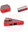 Hurtownia GSM - Bizon Case Hybrid Ring Samsung Galaxy Z Flip6 rauchig mit einem roten Rahmen - BIZ5557 - {ean13} - Hurt