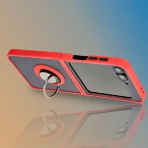 Hurtownia GSM - Bizon Case Hybrid Ring Samsung Galaxy Z Flip6 füstös piros kerettel - BIZ5557 - {ean13} - Hurt