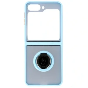 Hurtownia GSM - Bizon Case Hybrid Ring Samsung Galaxy Z Flip6 rauchig mit einem hellblauen Rahmen - BIZ5883 - {ean13} - Hurt
