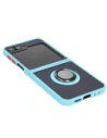 Hurtownia GSM - Bizon Case Hybrid Ring Samsung Galaxy Z Flip6 rauchig mit einem hellblauen Rahmen - BIZ5883 - {ean13} - Hurt
