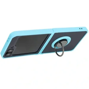 Hurtownia GSM - Bizon Case Hybrid Ring Samsung Galaxy Z Flip6 füstös színű, világoskék kerettel - BIZ5883 - {ean13} - Hurt