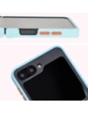 Hurtownia GSM - Bizon Case Hybrid Ring Samsung Galaxy Z Flip6 rauchig mit einem hellblauen Rahmen - BIZ5883 - {ean13} - Hurt