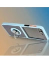 Hurtownia GSM - Etui z uchwytem na palec Bizon Case Hybrid Ring do Samsung Galaxy Z Flip6 przydymione z jasnoniebieską ramką - BIZ5883 - {ean13} - Hurt