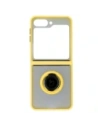 Hurtownia GSM - Bizon Case Hybrid Ring Samsung Galaxy Z Flip6 rauchig mit einem gelben Rahmen - BIZ5884 - {ean13} - Hurt