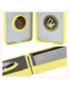 Hurtownia GSM - Bizon Case Hybrid Ring Samsung Galaxy Z Flip6 rauchig mit einem gelben Rahmen - BIZ5884 - {ean13} - Hurt