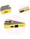 Wholesale Bizon Case Hybrid Ring Samsung Galaxy Z Flip6 smoky with a yellow frame - BIZ5884 - {ean13} - Hurt