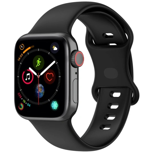 Pasek Bizon Strap Watch Silicone do Apple Watch 38/40/41/42 mm czarny