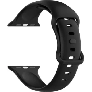 Hurtownia GSM - Ceas cu curea din silicon Bizon Apple Watch 38/40/41/42 mm negru - BIZ5885 - {ean13} - Hurt
