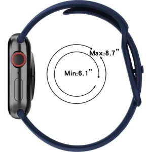 Hurtownia GSM - Bizon strapás óra szilikon Apple óra 38/40/41/42 mm tengerészkék - BIZ5886 - {ean13} - Hurt